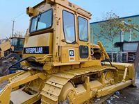 Bulldozer CAT D6D d'occasion, bulldozer sur chenilles Caterpillar D6D d'origine avec lame droite, bon état, matériel de construction à vendre