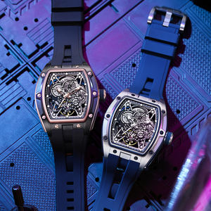 Reloj Mecánico de Pulsera con Movimiento Automático, Diseño Hueco, Correa de Silicona Impermeable, Diseño DG - Product Image 6