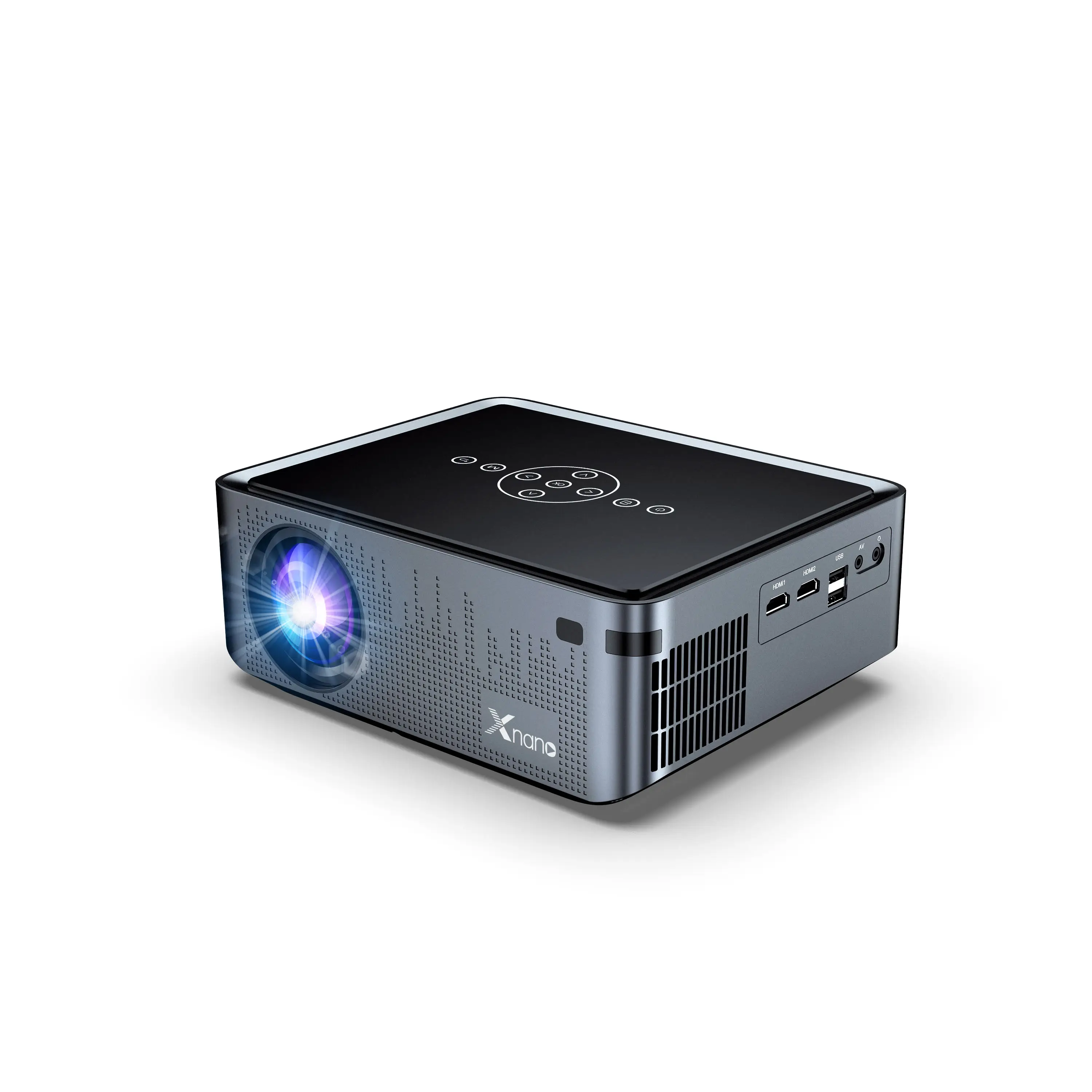 XNANO X1 Pro proyektor langsung dari pabrik, proyektor 4K kancing Sentuh fokus otomatis speaker ganda Dolby Audio LCD Full HD