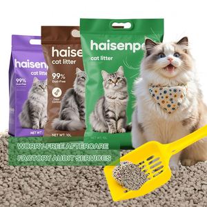 Litière pour chat en bentonite broyée de haute qualité, grandes remises en gros, échantillons gratuits, certifiée CE - Product Image 1