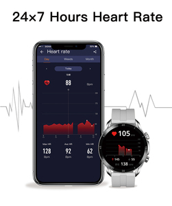 SMA <span class=keywords><strong>AM07</strong></span> Fitness Tracker Écran rond BT Montre intelligente étanche IP68 Montre intelligente - Product Image 6