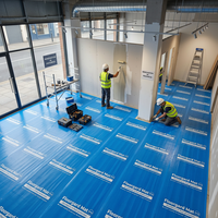 Rouleau de protection de sol avec logo personnalisé, tapis imperméable pour atelier, peinture, construction et rénovation