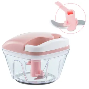 Multifunctional mini garlic chopper hand pull 2 blades 250ml vegetable chopper electric food chopper wireless