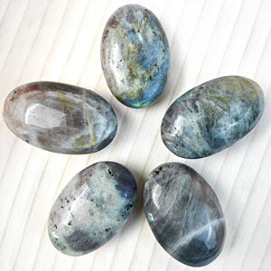 Vente flash cristal naturel haute qualité Reiki énergie paillettes <span class=keywords><strong>Labradorite</strong></span> pierre de palmier pour cadeau de bricolage - Product Image 1