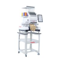 Machine à broder informatisée à tête unique 15 aiguilles, 1200 tr/min, haute vitesse, pour usage commercial et domestique, broderie de casquettes, t-shirts et broderie plate