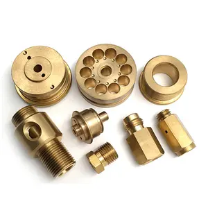 High precision brass stainless steel aluminum 5 axis threaded CNC turning parts for medical devices
