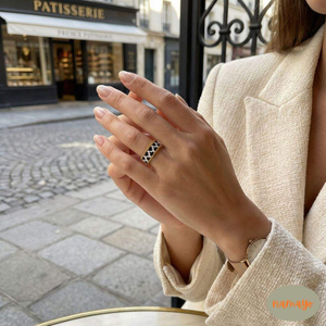 Bagues tendance personnalisables pour femmes, plaquées or 18 carats, style bohème géométrique, avec perles Miyuki et design tissé à la main - Product Image 5