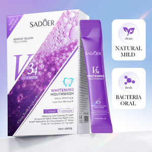 น้ำยาบ้วนปากสูตรใหม่ SADOERV34 รสองุ่นไวท์เทนนิ่ง 10 มล. สำหรับทำความสะอาดฟัน ให้ลมหายใจสดชื่น และฆ่าเชื้อ - Product Image 2