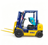 Forklift Komatsu 2,5 Ton Bertenaga Diesel, Tiang Tiga Tingkat, Kontrol Beban Presisi, Pengangkatan Halus, Tangkas, Praktis, Daya Angkut Kuat