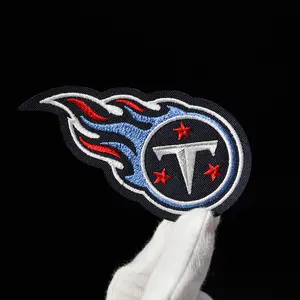 Patch Logo tim bordir Olahraga Sepakbola Amerika NFL dengan dukungan Iron-on