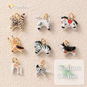 จี้สแตนเลสสตีลลายสัตว์ จิ้งจอก กวาง แมว ยี่ห้อ YIMEIL&Vintage สำหรับตกแต่งชุดบิกินี่ - Product Image 1