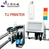 Impresora de Inyección de Tinta Digital Eléctrica de Alta Velocidad TIJ de 600 DPI, Codificación Térmica para Cajas de Plástico y Botellas de Agua (Grado Alimenticio)