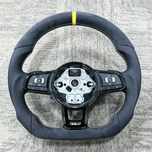 Volant en fibre de carbone R-Line en promotion, livraison rapide pour Volkswagen VW <span class=keywords><strong>Golf</strong></span> 4 5 6 7 7.5 <span class=keywords><strong>8</strong></span> MK4 5 6 7 7.5 <span class=keywords><strong>8</strong></span> 7 R GTI GTD <span class=keywords><strong>GTE</strong></span> - Product Image 3