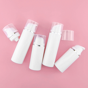 Chai Bơm Không Khí Màu Trắng 30Ml 15Ml Với Dây Màu Bạc Và Nắp Trong Chai Bơm Không Khí PCR Có Thể Bơm Lại Thân Thiện Với Môi Trường - Product Image 3