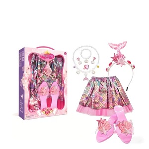 Set Tutù da <span class=keywords><strong>Sirena</strong></span> con Accessori per Feste <span class=keywords><strong>di</strong></span> Bambine, Set Corona da Principessa per <span class=keywords><strong>Giochi</strong></span> <span class=keywords><strong>di</strong></span> Ruolo - Product Image 1