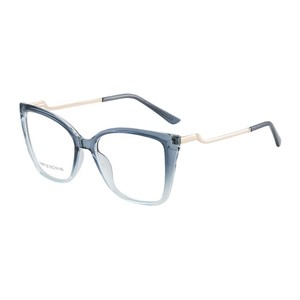 Montures de lunettes œil-de-chat TR90 transfrontalières, monture complète, protection anti-lumière bleue, unisexe, verres en acrylique, options de couleurs transparentes - Product Image 2