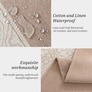 <span class=keywords><strong>Mantel</strong></span> Moderno y Elegante para Restaurante, Decorativo para el Hogar, con Diseño Floral Exótico, Resistente al Aceite, de Poliéster Jacquard, Algodón y Lino - Product Image 6
