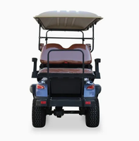 Voiturette de golf électrique spacieuse 6 places avec une vitesse de 30-50 km/h, une autonomie de 70-90 km, certifiée CE, pneus de 14 pouces