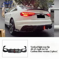 Diffuseur arrière en fibre de carbone et feu stop LED pour Audi A4 B9 B9.5 S4 Sline, nouvelle visibilité et style améliorés