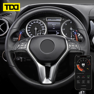 Palancas de cambio magnéticas de fibra de carbono TDD LED compatibles con Mercedes-Benz Clase A: 2016-2021, Clase B: 2015-2021, Clase C: 2015-2021 - Product Image 2
