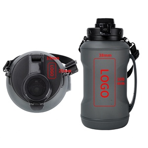 Bouteille d'eau portable en silicone grande capacité 2L avec poignée, cadeau personnalisé jetable pour le camping et les sports en plein air - Product Image 4