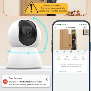 Caméra <span class=keywords><strong>IP</strong></span> intelligente IoT, détecteur <span class=keywords><strong>de</strong></span> <span class=keywords><strong>mouvement</strong></span> PIR, kit d'alarme SOS, caméras d'alarme WiFi sans fil Tuya, système <span class=keywords><strong>de</strong></span> sécurité domestique 2 en 1 - Product Image 5