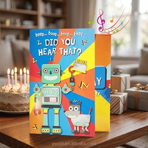 Tarjetas de felicitación musicales personalizadas para niños, productos famosos de alta calidad, con Chip de sonido, regalo para niños, venta al por mayor - Product Image 5