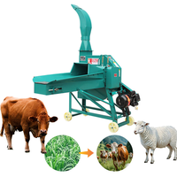 Broyeur multifonctionnel de fourrage et de céréales pour bétail, moutons, volailles, avec moteur électrique ou diesel