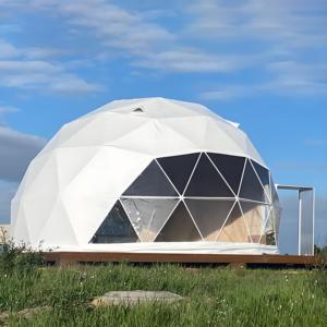 Kunden spezifisches großes Aluminium-Wintergarten-Glamping-Geodätisches Kuppel zelt Isoliertes Garten zelt mit PVC-Abdeckung für Veranstaltungen im Freien - Product Image 2