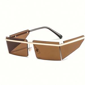 Gafas de Sol de Moda, Únicas, para Hombre y Mujer, Tamaño Grande, Protección UV400, Montura de una Pieza sin Aro, 2021 - Product Image 4