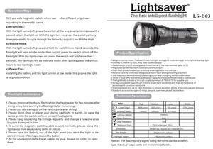 Quà Tặng Lightsaver LS-D03 XM-L2 3LED Dưới Nước 100 Mét Đèn Pin Lặn Lặn Với 18650/26650 Pin Có Thể Sạc Lại - Product Image 5