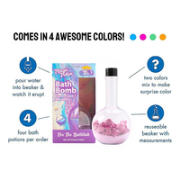 Explosions de bain moussant pétillant en mousse Colorful Burst Comprimés de couleur non toxiques sûrs Potions de bain Bombes de bain magiques pour les enfants