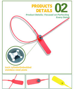 उच्च सुरक्षा तार सील कपड़े के कंटेनर के लिए लॉक प्लास्टिक सील - Product Image 5