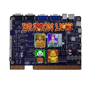 Sıcak satış abd eğlence oyunu d-agon bağlantı 4In1 çoklu oyun tahtası Video oyunu makine PCB kartı