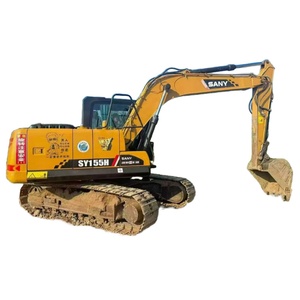 Excavadora Usada SANY SY155H de 15 Toneladas, Excavadora Hidráulica de Segunda Mano con Cucharón de Excavación de 0.65m³ de Capacidad en Buenas Condiciones - Product Image 1