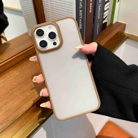 Coque de téléphone simple givrée pour iPhone 17 16 15 14 13 12 11 Pro Max Plus, étui mat effet peau pour iPhone 16 Pro Max