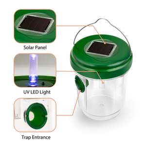 Eco-friendly LED solare mosca della frutta Pest controllo trappola vespa buon Design impermeabile in plastica ad energia solare - Product Image 3