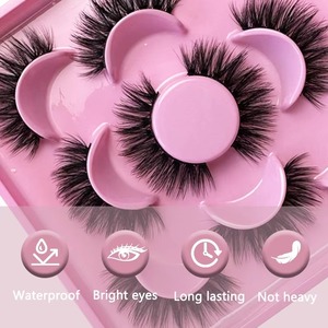 3 Pares de Pestañas Postizas 8D, Tira Completa, Pelo Sintético, Maquillaje de Ojos - Product Image 6