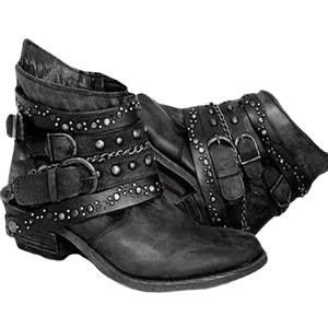 Nuevas botas de <span class=keywords><strong>mujer</strong></span> de comercio exterior de otoño e invierno, botas de <span class=keywords><strong>mujer</strong></span>, botas de <span class=keywords><strong>mujer</strong></span> de tacón cuadrado de moda informal de gran tamaño - Product Image 1