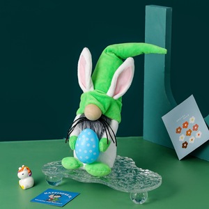 Gnomo de Pascua con Huevos, Muñeco de Peluche, Conejo de Primavera, Decoración Hecha a Mano, Figura Escandinava de Tomte, Decoración para Mesa del Hogar - Product Image 4