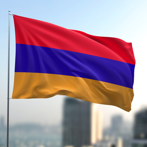 <span class=keywords><strong>Ventas</strong></span> calientes 3x5 Ft Company Flag Armenia Sports Banderines Banner con colores vivos y ojales - Product Image 2