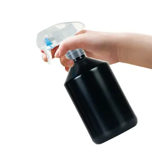 Flacone di plastica per nebulizzatore nero flacone da 500ml per imballaggio di flaconi Spray per nebulizzazione Fine opaca per capelli per flaconi per saloni di bellezza