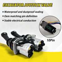Válvula de control tipo joystick Rexroth 4TH5 25990500 R908353663, conjunto de válvula piloto para Yanmar VIO55/VIO60/VIO75/VIO80