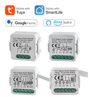 Interrupteur intelligent Tuya sans fil Wi-Fi mini 10A DC pour éclairage domestique, contrôle vocal via application, 1 canal, modèle 2026