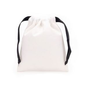 Sacs cadeaux en coton cousus de haute qualité, tailles 5x7cm, 7x9cm, 11x14cm, 15x20cm, avec logo personnalisé pour pochettes de maquillage - Product Image 6