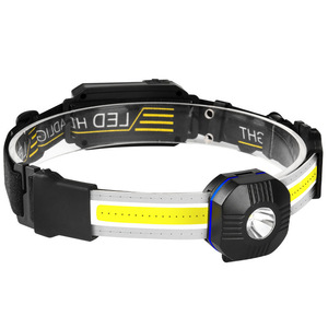 Linterna frontal LED COB recargable de 2000 mAh con diadema ajustable para pesca y uso en exteriores - Product Image 3