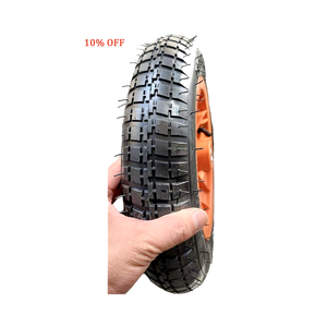 Personnalisable 13 pouces 3.25/3.00-8 jante en métal <span class=keywords><strong>roue</strong></span> en caoutchouc pneumatique <span class=keywords><strong>gonflable</strong></span> pneu rempli d'air roues de brouette pour camions de main - Product Image 1