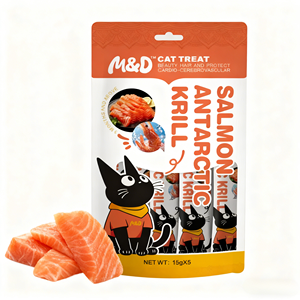 Cibo Umido per Gatti Nutriente e Naturale al Salmone e Krill Antartico, Snack Deliziosi per Gatti, Vendita all'Ingrosso - Product Image 1