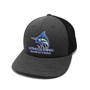 Wholesale Custom Mesh Trucker <b>Hat</b> 6 Panel Cap with Embroidered Logo Structured Cotton Twill Adjustable Dad <b>Hat</b> OEM Mesh Gorras - Product Image 1