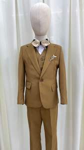 Costume Slim Fit <span class=keywords><strong>Garçon</strong></span> Gris Anthracite Ensemble 3 Pièces <span class=keywords><strong>Veste</strong></span> Gilet Pantalon Moderne Adolescent Confirmation Entretien - Product Image 6